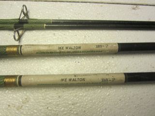 2 Vintage Horrocks - Ibbotson Ike Walton No.  1315 7 Ft.  Poles