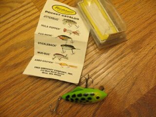Vintage Fred Arbogast " Tipsy " Lure 3/8 Ounce In Open Package