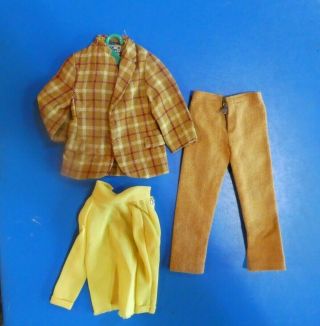 Vintage Ken Doll Clothes - Mod Era Ken 1436 Bold Gold
