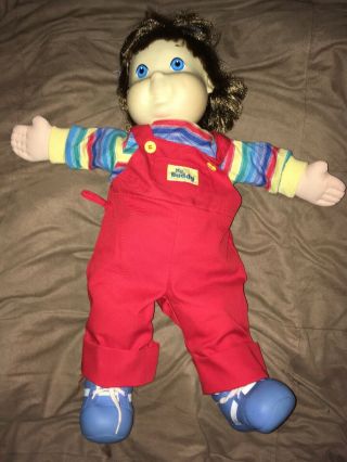 My Buddy Doll Vintage 1986 Hasbro Brown Hair Blue Eyes 21” With Hat And Shoes