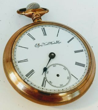 Antique 1900 Elgin Grade 77 Model 5 Bw Raymond 18s 17j Gold Filled Pocket Watch