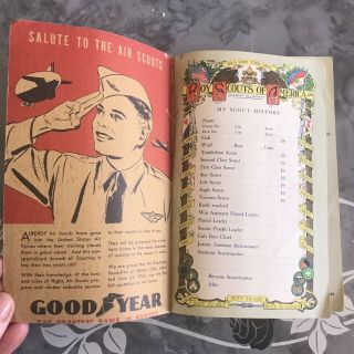 VINTAGE 1943 BOY SCOUTS BSA OFFICIAL HANDBOOK REVISED FIRST EDITION 3