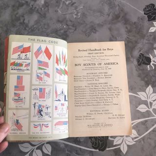 VINTAGE 1943 BOY SCOUTS BSA OFFICIAL HANDBOOK REVISED FIRST EDITION 5