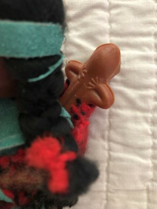Vintage 1970s Native American Indian Doll & Papoose 4