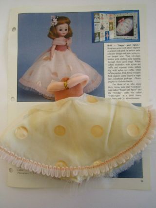 Vintage 8 Betsy Mccall 1957 B - 61 Sugar And Spice Dress Only Read