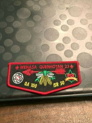 Oa Wenasa Quenhotan Lodge 23 1915 - 2015 100th Ann Centennial Flap