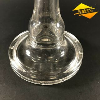 VINTAGE ANTIQUE E.  MILLER & Co VICTOR GLASS OIL KEROSENE KERO LAMP MADE IN USA 2