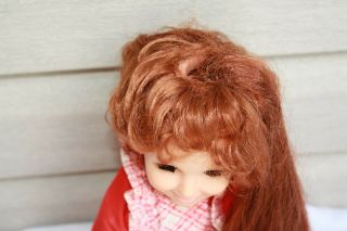 1969 Vintage Ideal Toy Chrissy Doll Hair Length Changes Orange Plaid Dress 5