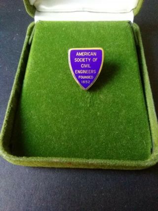 Vintage American Society Of Civil Engineers 14k Pin.  3 Grams