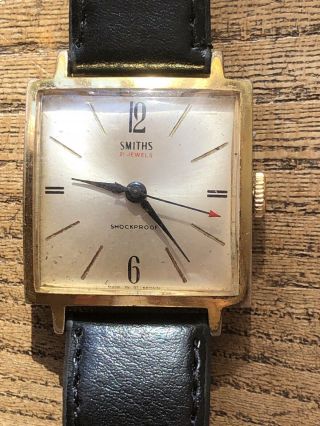 Vintage Mens Watch Smiths 21 Jewels Made In Great Britain Good Order 3