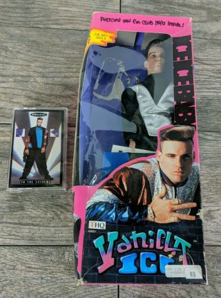 1991 Thq Toy Headquarters Vanilla Ice Doll 12” With To The Extreme Cassette Tape