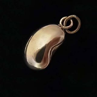 Antique 9ct Gold Kidney Bean Charm