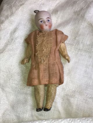 Antique Bisque Head Composition Body Doll 5 1/2”