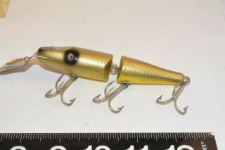 old wooden creek chub 2600 pikie minnow lure bait tuff color 1960 ' s 3