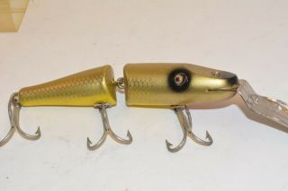 old wooden creek chub 2600 pikie minnow lure bait tuff color 1960 ' s 4