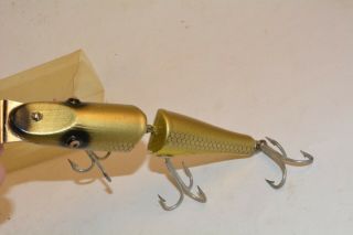 old wooden creek chub 2600 pikie minnow lure bait tuff color 1960 ' s 5