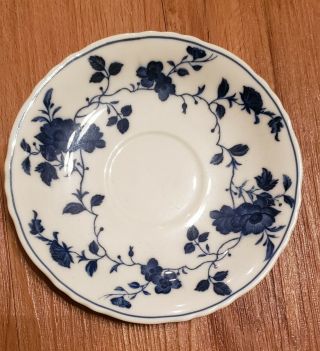 Vintage Royal Meissen Fine China of Japan Teacup Saucer Blue White Porcelain 2
