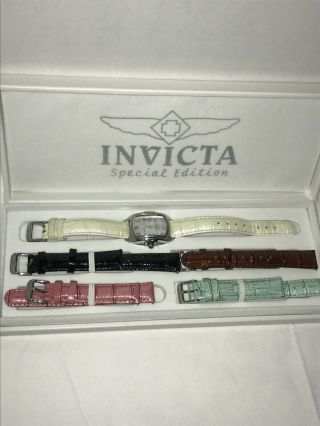 Invicta Women Baby Lupah Watch Special Edition Set Mother Of Pearl Leather 5168