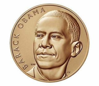 Barack Obama (first Term) Bronze Medal 1 5/16 Inch