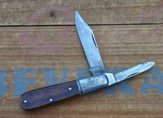 Schrade Cut Co Walden Ny Sawcut Bone Barlow Knife