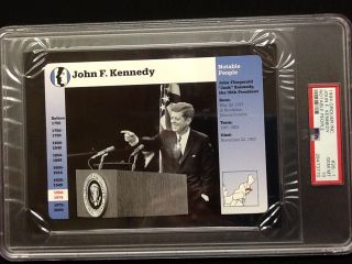 Psa 10 Gem John F.  Kennedy 35th President Grolier 26 - 1