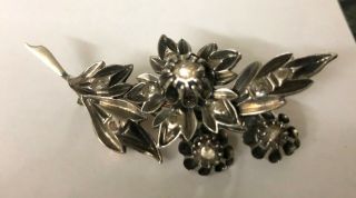 Antique Georgian Rose - Cut Diamond Brooch