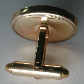 Antique KREISLER 12k Yellow Gold GF Oval Sword Shield Cuff Links Cufflinks C33 3