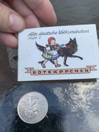 Antique Little Red Riding Hood Mini Book Germany