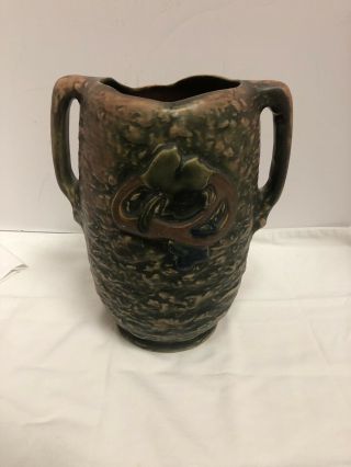 Antique Roseville Imperial I 10 “vase Handled Arts & Crafts