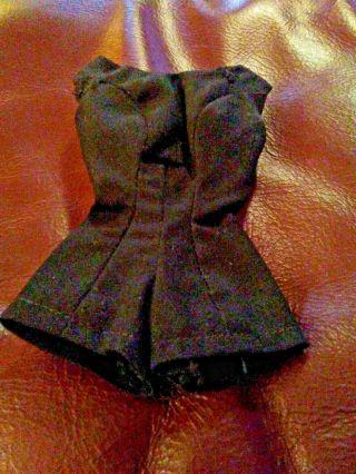 Vintage Barbie Outfit (number Unknown) Black Scoop Neck Play Suit