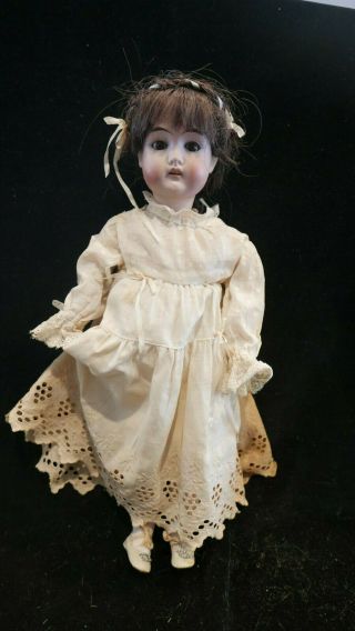Vintage Majestic Germany Bisque Head Doll W/ Open Mouth & Teeth Composition Body