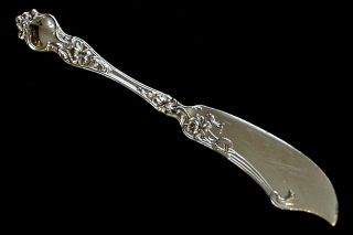 R.  Wallace & Sons Sterling Silver Master Butter Knife - Violet Pattern - C.  1904
