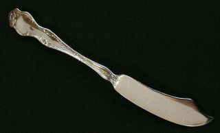 R.  Wallace & Sons STERLING SILVER MASTER BUTTER KNIFE - Violet Pattern - c.  1904 2