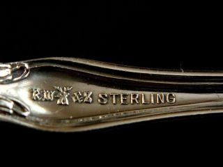 R.  Wallace & Sons STERLING SILVER MASTER BUTTER KNIFE - Violet Pattern - c.  1904 3