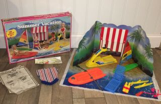 Vintage 1985 Arco - - - - - Fashion Doll Summer Vacation Playset - - - - - -