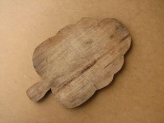 Old Antique Primitive Wooden Bread Board Dough Kitchen Plate Plank Tray Rustic 2