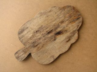 Old Antique Primitive Wooden Bread Board Dough Kitchen Plate Plank Tray Rustic 3