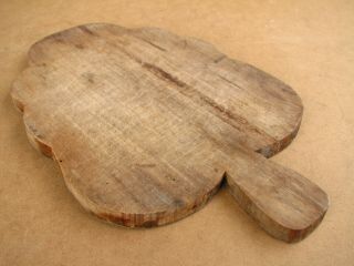 Old Antique Primitive Wooden Bread Board Dough Kitchen Plate Plank Tray Rustic 4