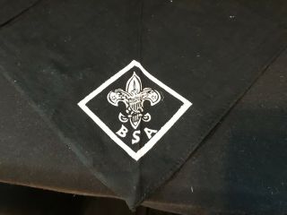 Vintage Boy Scout BSA Black Neckerchief Scarf (A051) 2