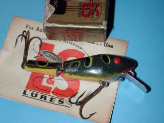 Tough L&S Bass Master Minnow.  Frog w/ opaque eyes 2