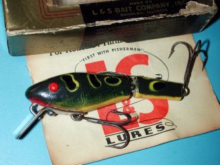 Tough L&S Bass Master Minnow.  Frog w/ opaque eyes 5