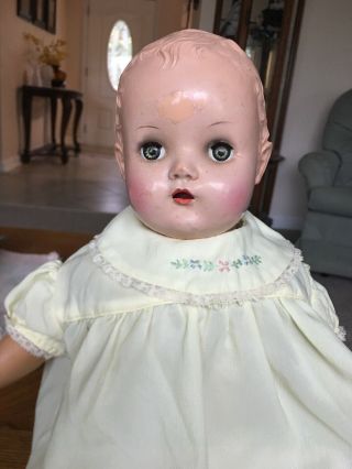 Vintage Horsman Mama Baby Doll Hard Plastic Head Early Vinyl Body
