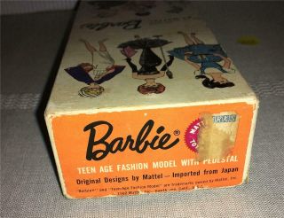 MATTEL VINTAGE 1962 BARBIE BLONDE PONYTAIL BOX - A42 5