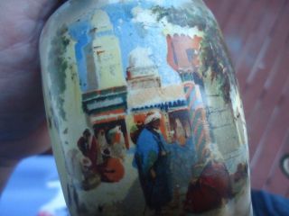 antique moorish ware egyptian sugar caster shaker porcelain 5