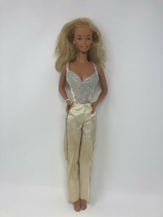 Vintage Dressed Supersize Barbie Doll 18 " 1976 Mattel Jewelry