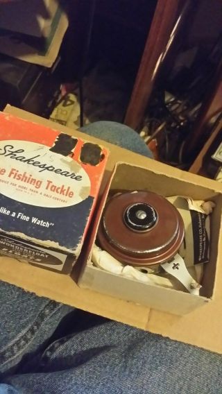 Shakespeare 1821 Ok Automatic Fly Rod Reel With Box