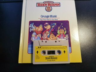 Vintage 1985 Teddy Ruxpin Grunge Music Book And Cassette Tape