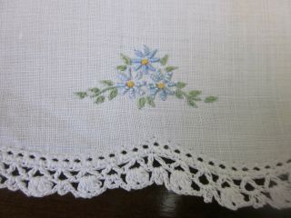 A CRINOLINE LADY EMBROIDERED DOILIES 5