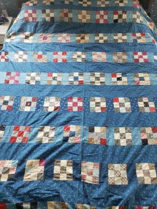Vintage Hand Sewn Quilt Top Approx.  84 " X 84 "