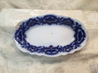 Antique Grindley England Flow Blue Dish,  Tlc